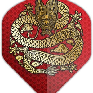 Red flight with gold dragon