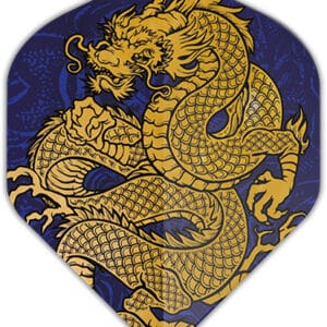 Purple flight with gold dragon