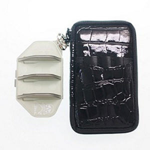 Cameo Black Crocodile Dart Case
