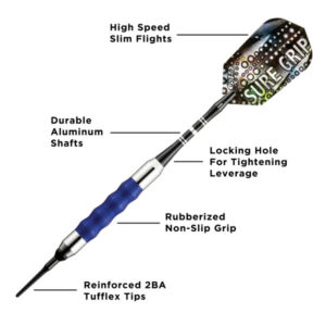 Sure Grip Soft Tip Dart Blue