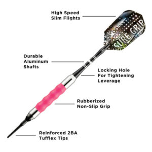Sure Grip Soft Tip Dart Pink