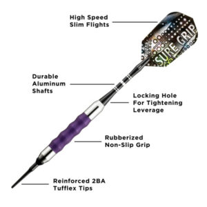Sure Grip Soft Tip Dart Purple