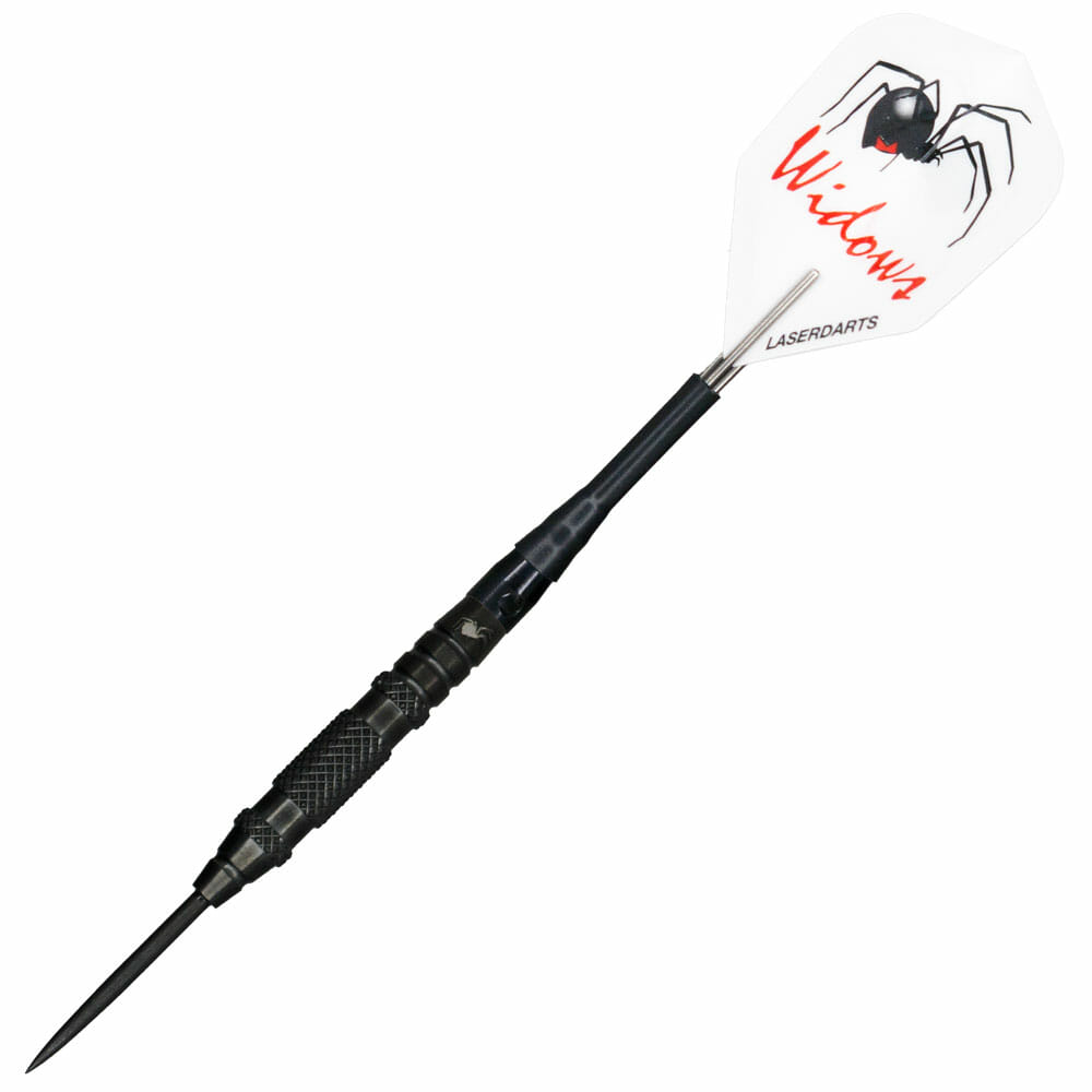 Laserdart Black Widow Fixed Steel Tip Dart - Knurled - Horizon Darts