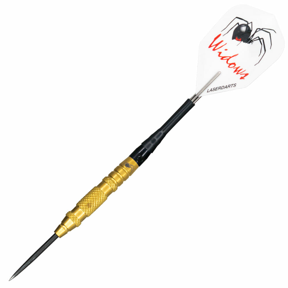 Laserdart Black Widow Steel Tip Dart Yellow 2