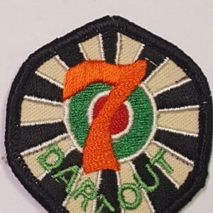 7 Dart Out Flight Shape Dartboard Patch