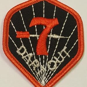 7 Dart Out Flight Shape Patch
