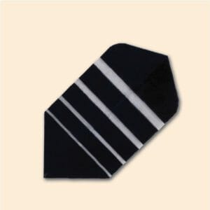 Black with White Stripes Slim Flight