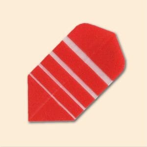 Red with White Stripes Slim Flight