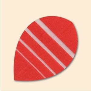 Red with White Stripes Pear Flight