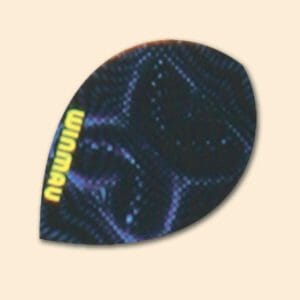 Winmau Black with Dots Pear Flight
