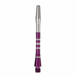 Sliver and Purple Aluminum Shaft
