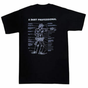 T-SHIRT HORIZON *A DART PROFESSIONAL* (BLACK)