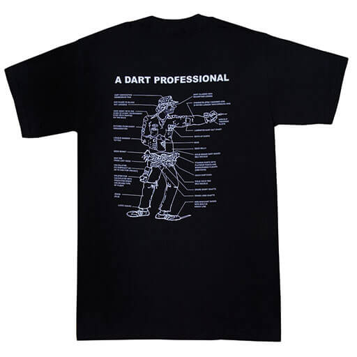T-SHIRT HORIZON *A DART PROFESSIONAL* (BLACK)