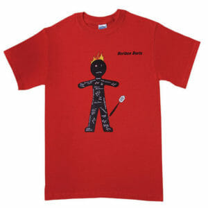 T-SHIRT HORIZON *DARTS VOODOO DOLL* (RED)