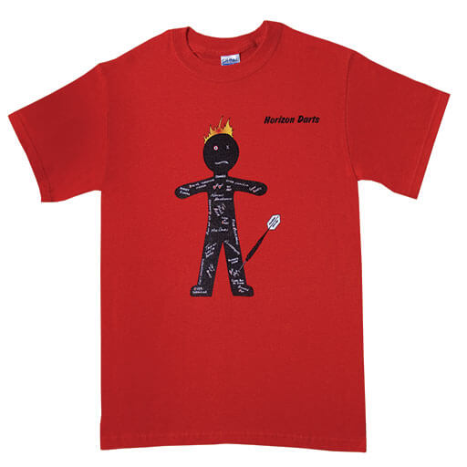 T-SHIRT HORIZON *DARTS VOODOO DOLL* (RED)