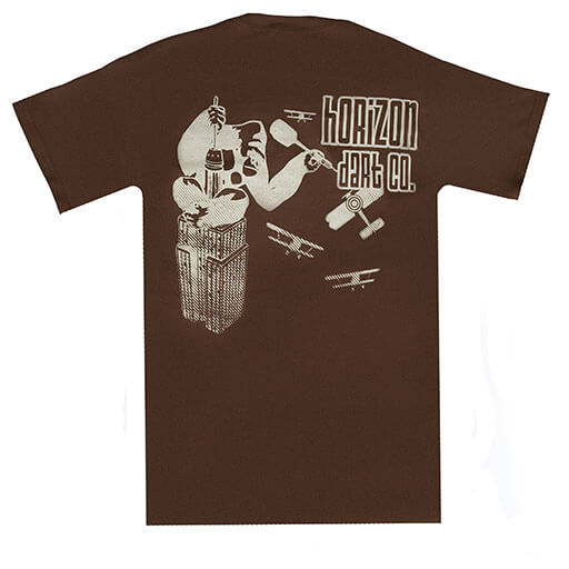 T-SHIRT HORIZON *KING KONG DARTER* (BROWN)