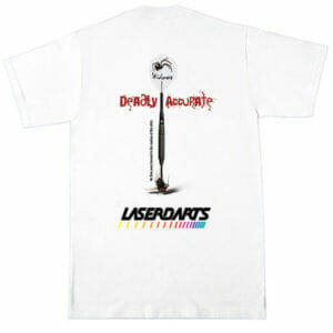 T-SHIRT LASERDARTS "SPIDER & FLY" (WHITE)