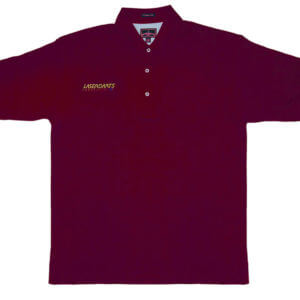 POLO SHIRT "LASERDARTS LOGO" (BURGUNDY)