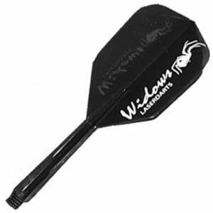 Laserdarts Widows Flight and Shaft Black