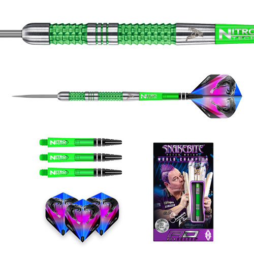 Peter Wright Snakebite Steel Tip Dart Package