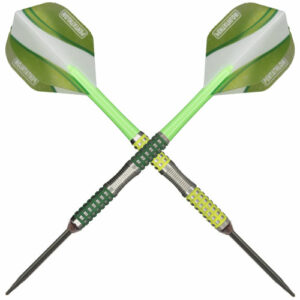 Disco Fever Steel Tip Dart Green and Yellow