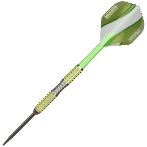 Disco Fever Steel Tip Dart Green and Yellow