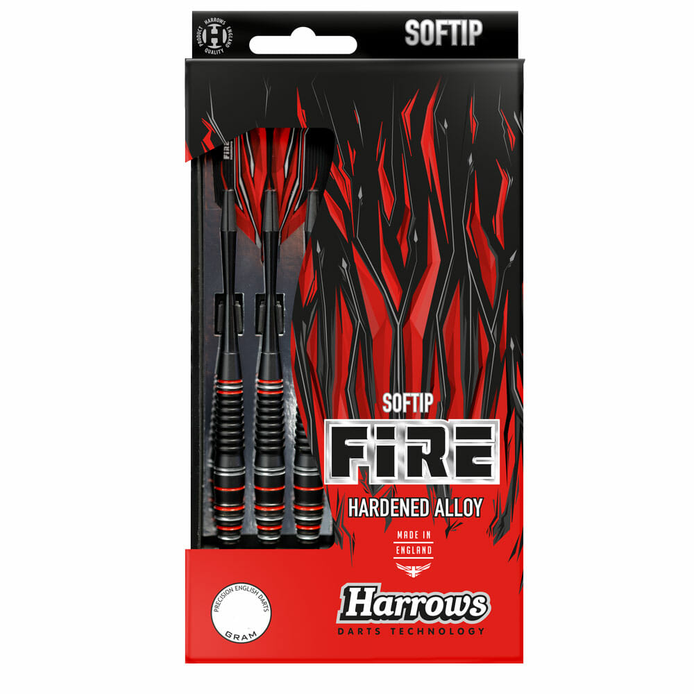 Harrows Fire Soft Tip Dart Red Trio
