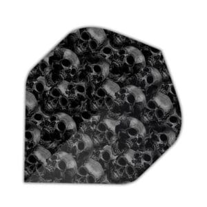 pile of skulls black and grey