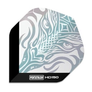 Dragon hologram - Silver dragon - black flight background