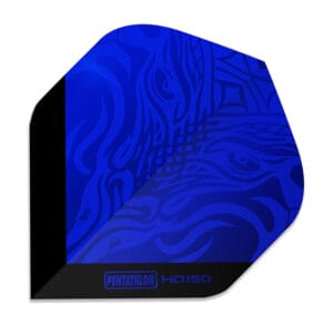 Dragon hologram - Blue dragon - black flight background