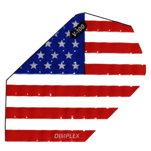 Slim Dart Flight with Dimpled USA Flag