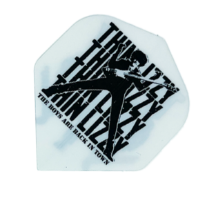 Thin Lizzy Standard Dart Flight - White